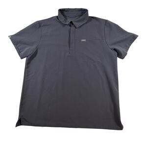 FIGS Lima Polo Scrub Top Short Sleeve M21SW1054 Color 3532 Gray Men’s L
